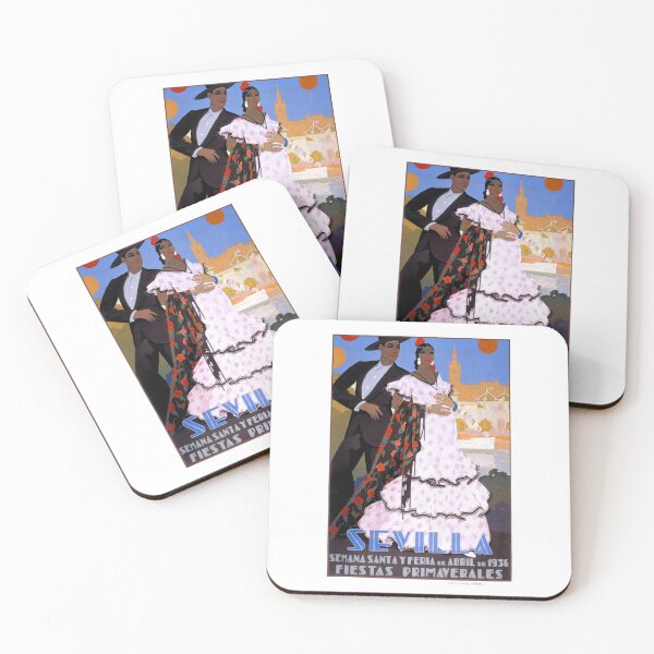 Item preview, Spain 1936 Seville April Fair Travel Poster designed and sold by retrographics.