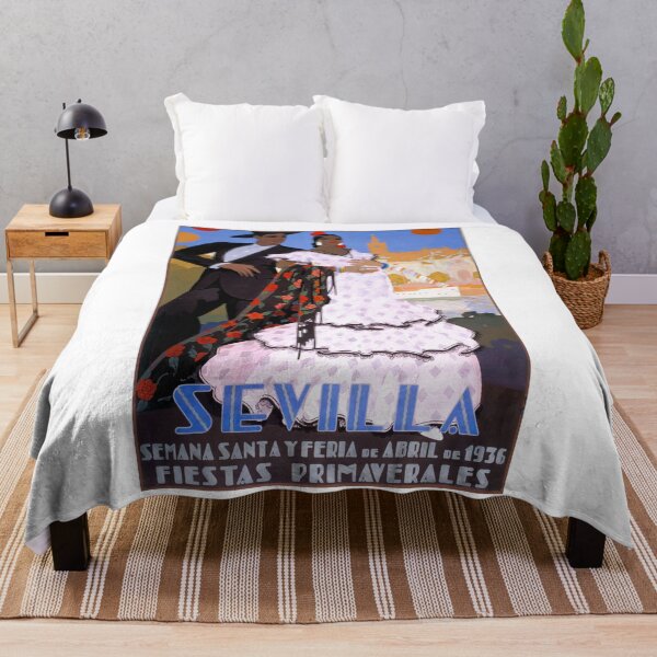 Item preview, Spain 1936 Seville April Fair Travel Poster designed and sold by retrographics.