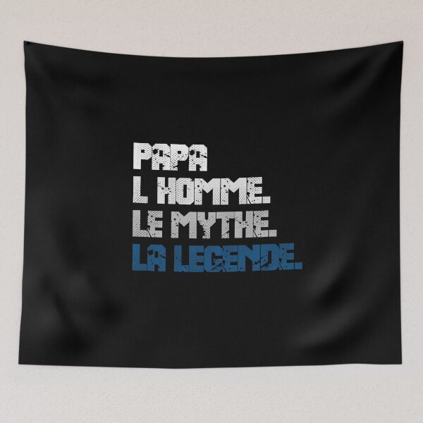 Item preview, Dad man the myth the legend urban typography vintage design gray and blue designed and sold by Sitamood.