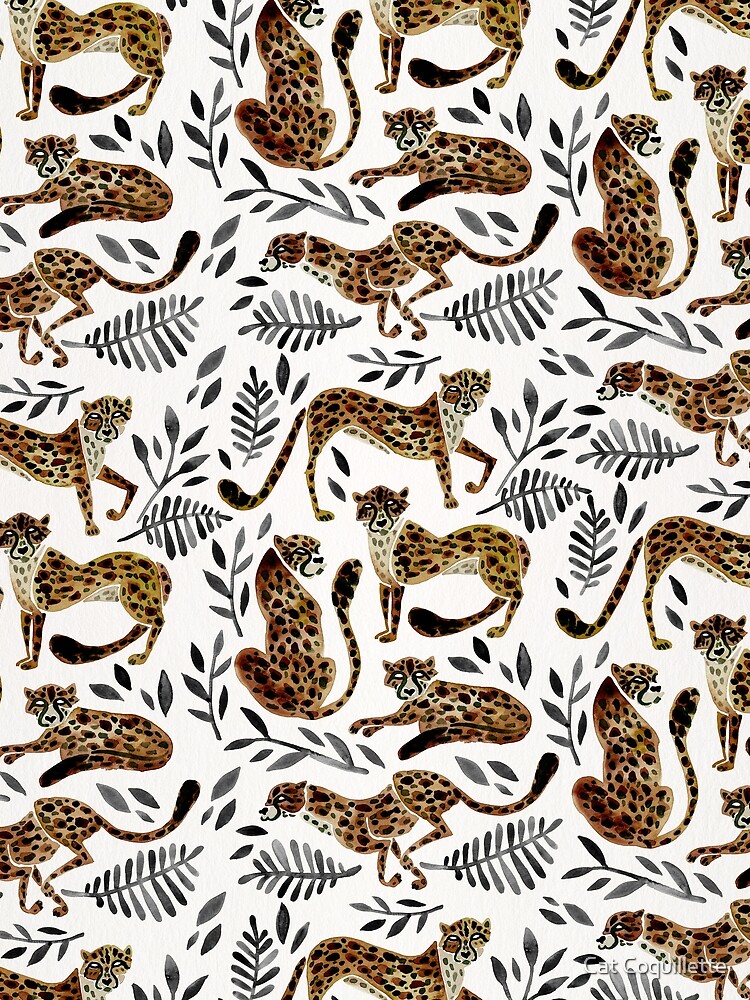Cheetah Collection – Mocha & Black Palette by catcoq