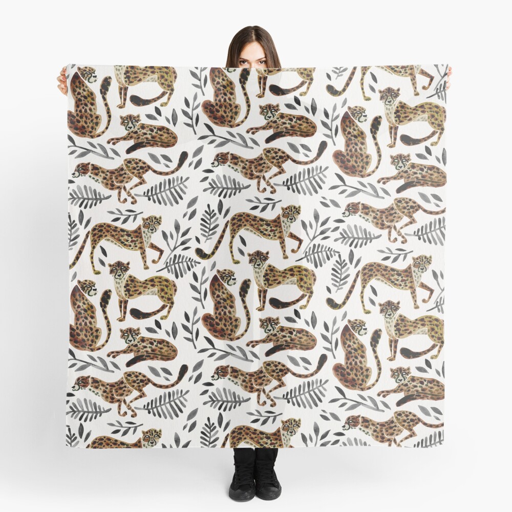 Cheetah Collection – Mocha & Black Palette Scarf