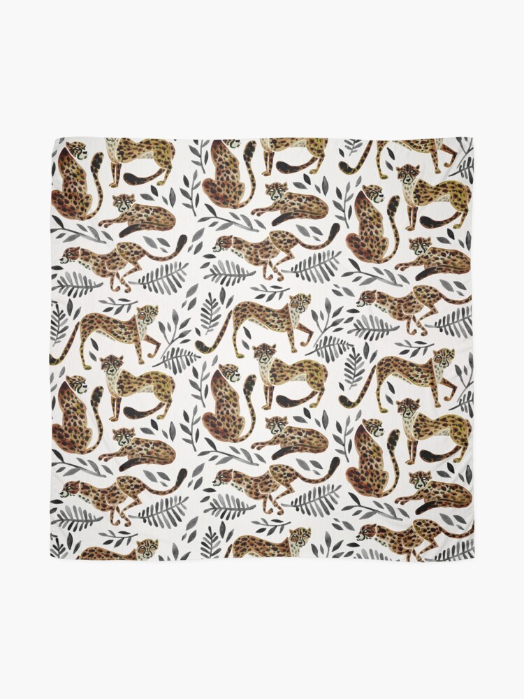 Alternate view of Cheetah Collection – Mocha & Black Palette Scarf