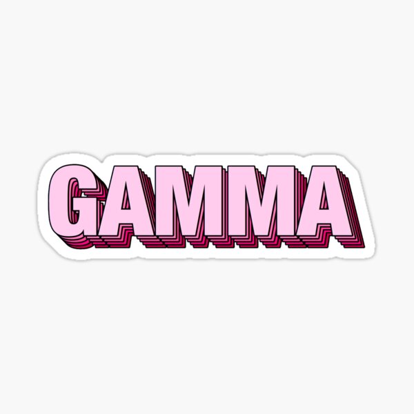 Pink Gamma Sticker