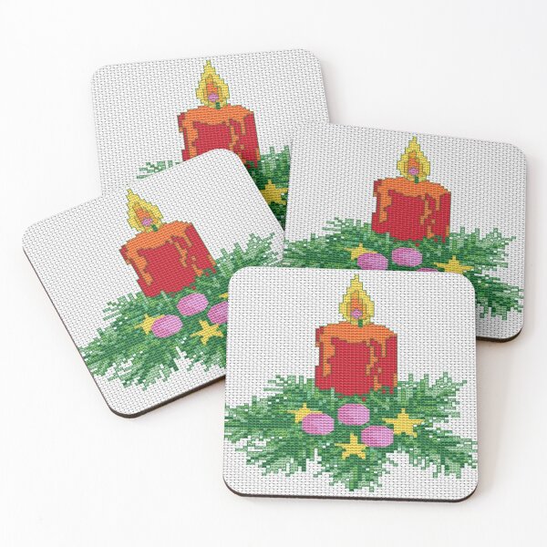 Item preview, Christmas Candle Cross Stitch Photograph designed and sold by taiche.