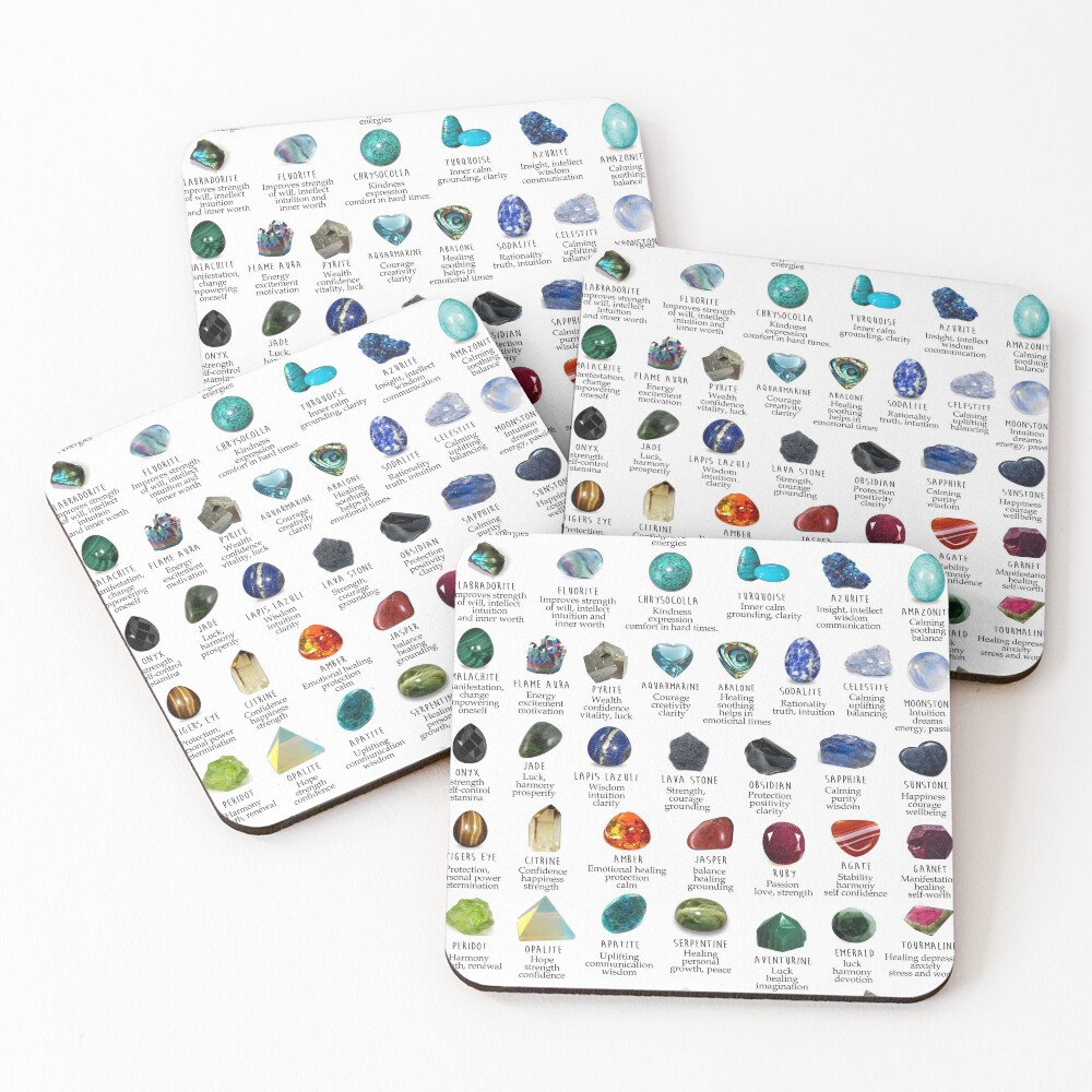 crystals gemstones identification | Art Board Print
