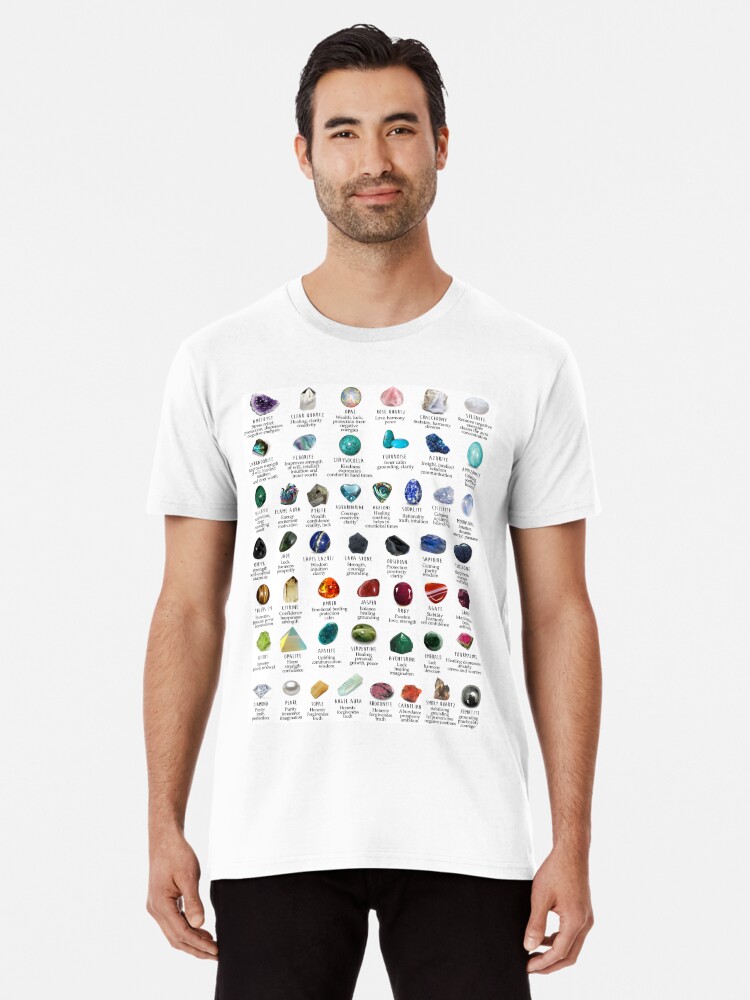 crystals gemstones identification | Premium T-Shirt