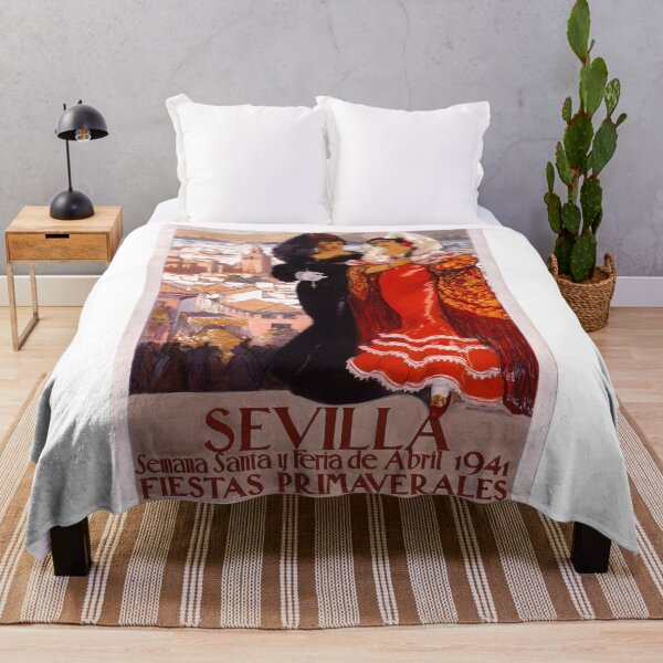 Item preview, Spain 1941 Seville April Fair Travel Poster designed and sold by retrographics.