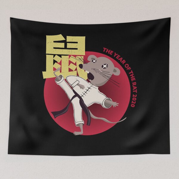 Item preview, This Chinese Zodiac New Year of the Rat 2020 Kawaii Kung Fu designed and sold by Good-Find.