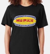 Altes MoPar-Logo Slim Fit T-Shirt