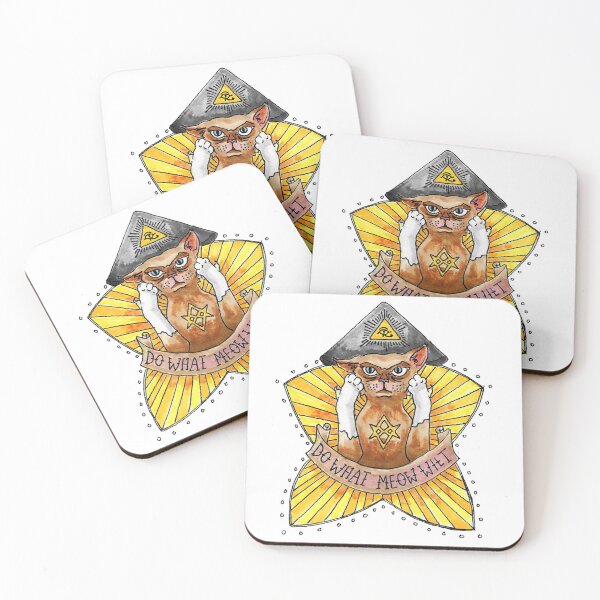 Do What Meow Wilt Coasters (Set of 4)