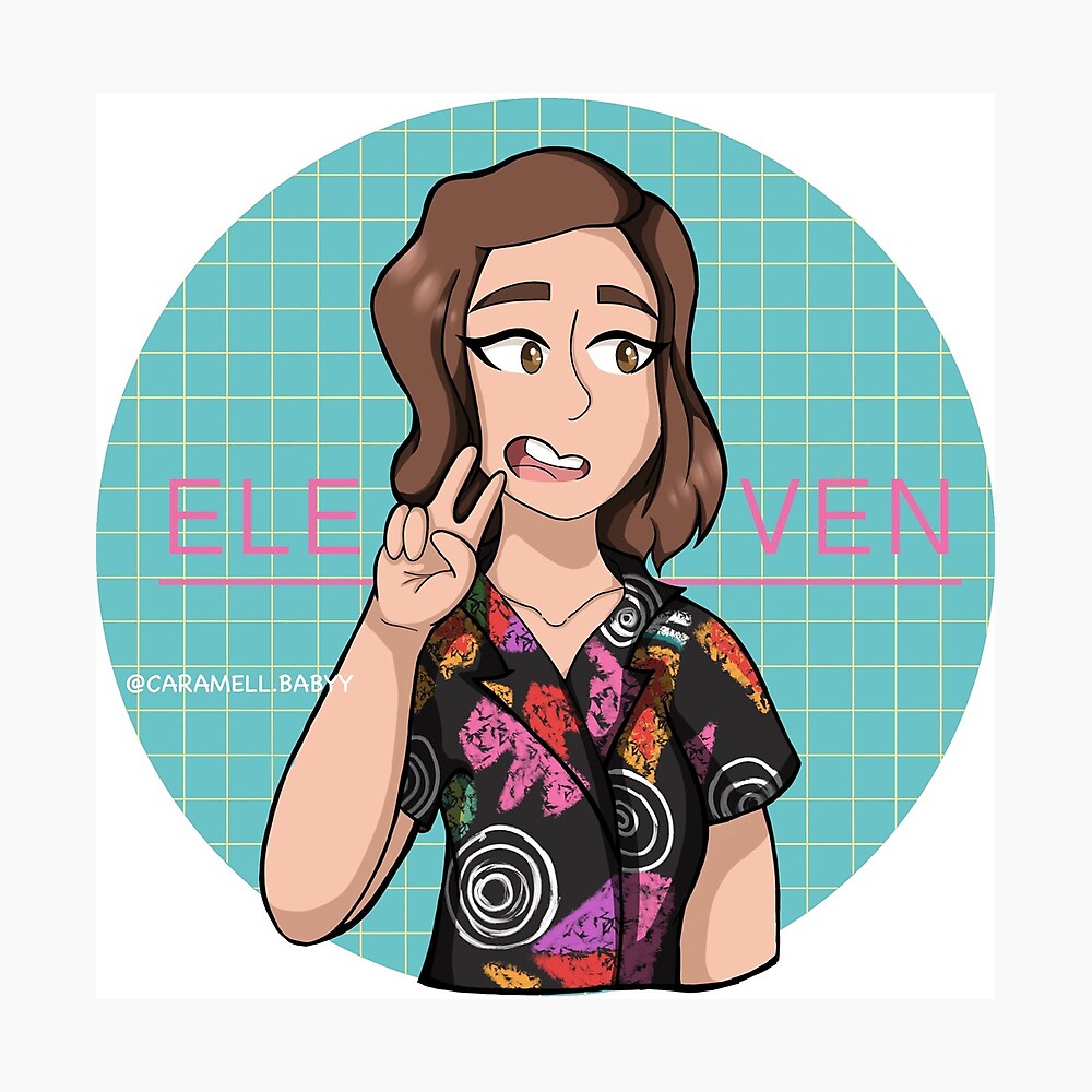 Dessin Stranger Things Eleven Saison 3 Sticker for Sale avec l'œuvre « Stranger Things: Eleven / Jane Saison 3 » de l'artiste caramellbabyy | Redbubble