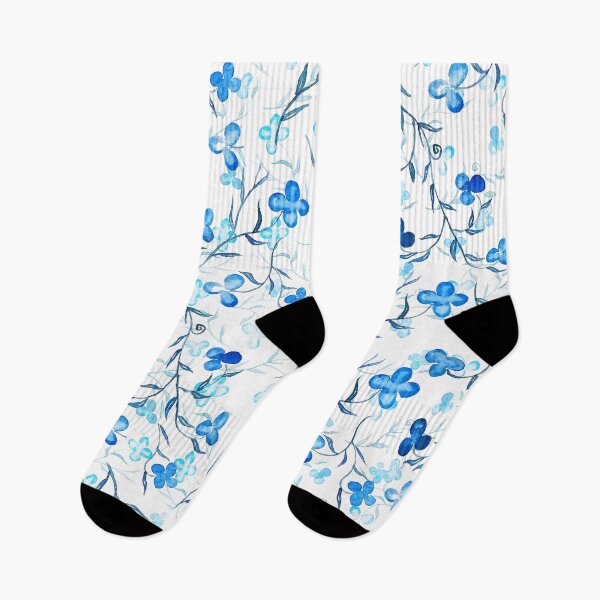 Item preview, blue flowers pattern  designed and sold by SelenePaintings .