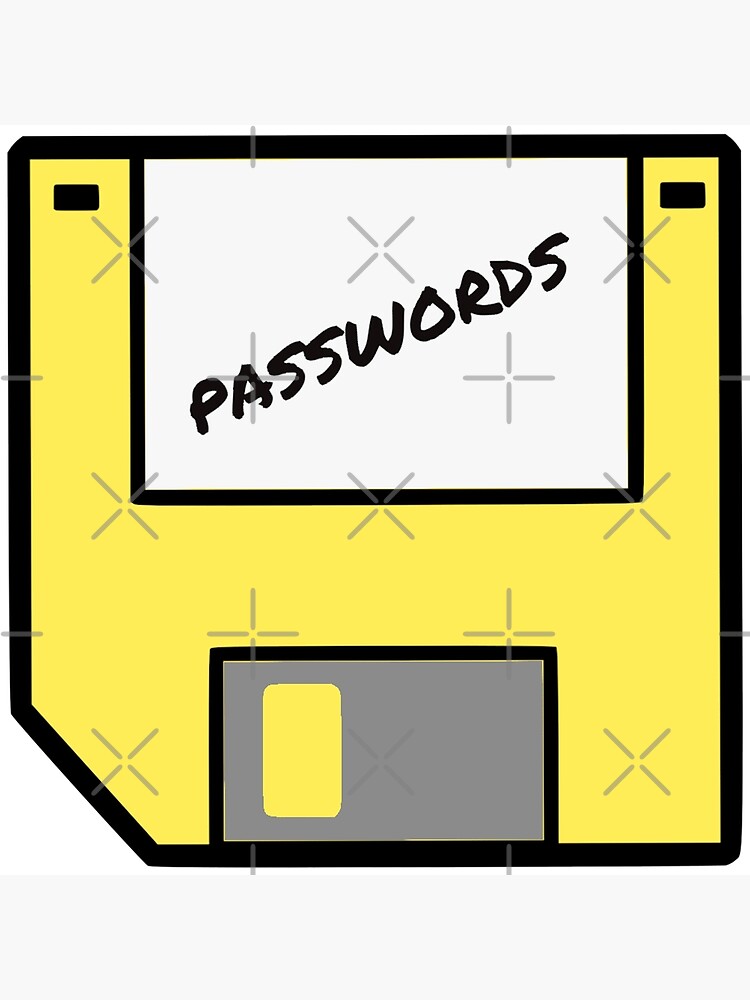 "Passwords Floppy Disk" Poster by hackmethod Redbubble