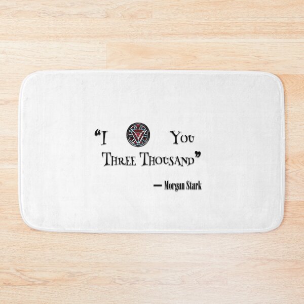 Item preview, I O(love) you three thousand Quote (Black typography version) - Morgan Stark designed and sold by TheQuoteBro.