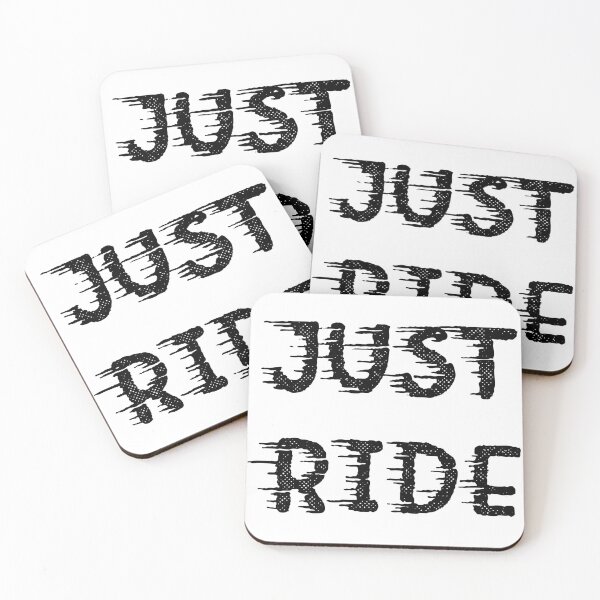 Item preview, Motivational Inspirational and Positive quote -  Just ride typography text art by Word Fandom - wordfandom designed and sold by Kerry Pritchard.