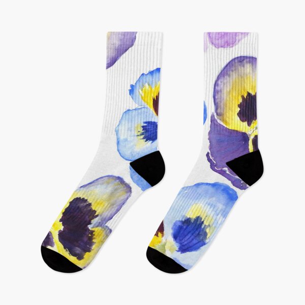 Item preview, colorful pansies pansies pattern designed and sold by ColorandColor.