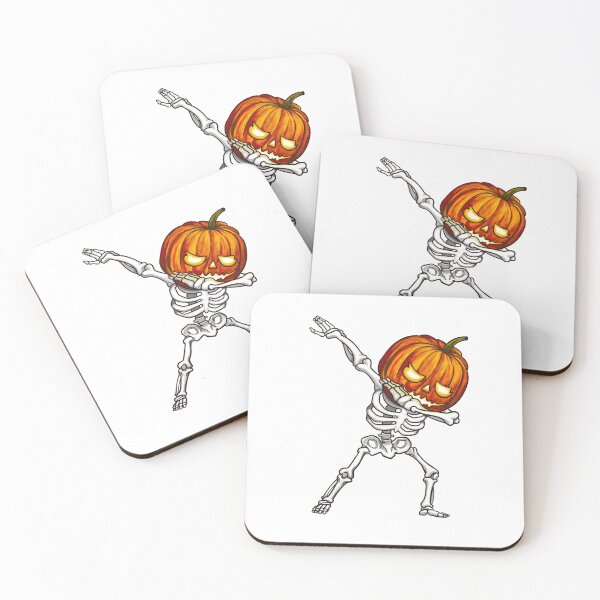 Item preview, Halloween Cute Dabbing Skeleton Smile Pumpkin Head Face Jack O Lantern Tshirt Gifts Costumes designed and sold by bumbarash.