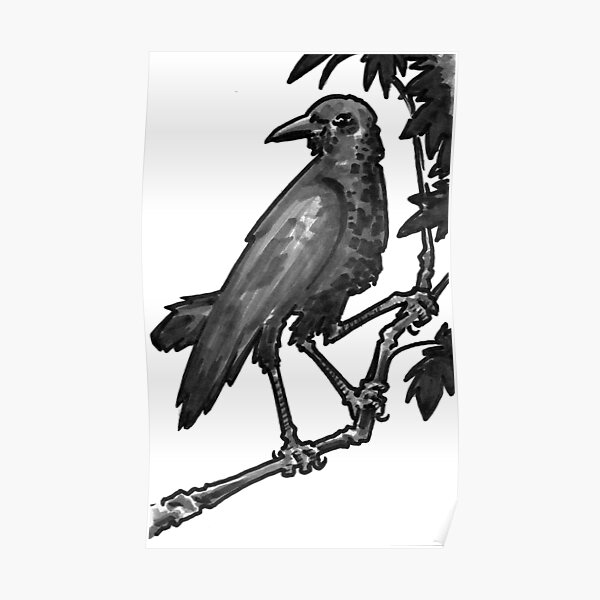 Three legged crow Poster