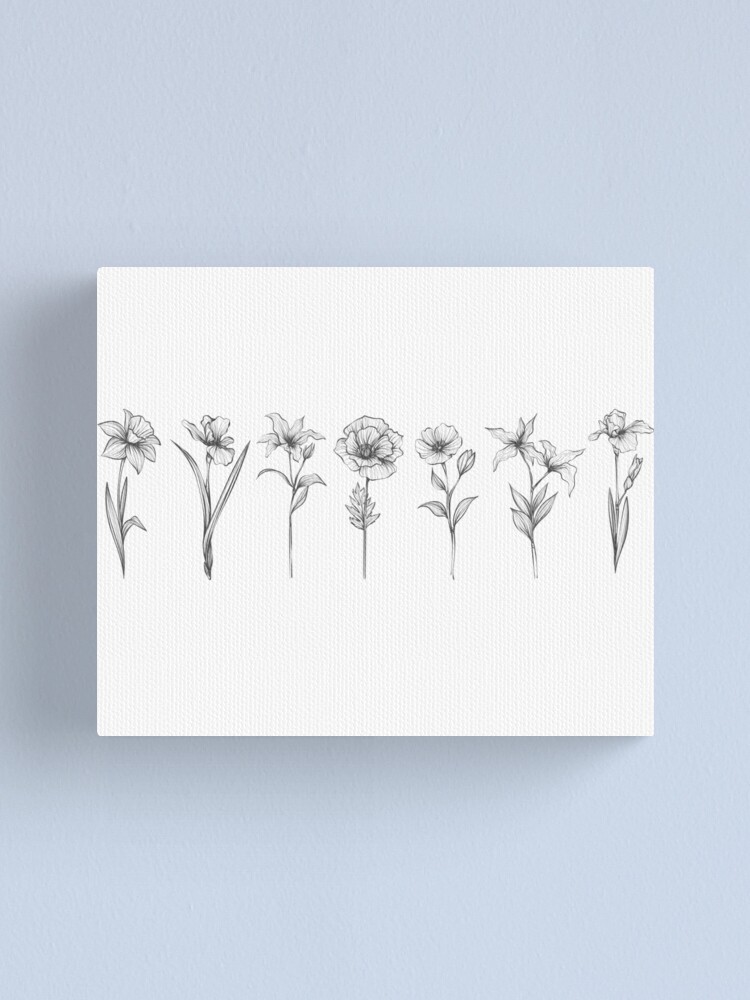 Wild Flowers Canvas Print for Sale by GlowinUp Shop