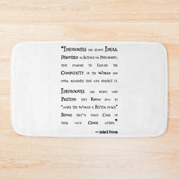Item preview, Ideology/Ideologues (Black typography version) from Jordan B. Peterson designed and sold by TheQuoteBro.