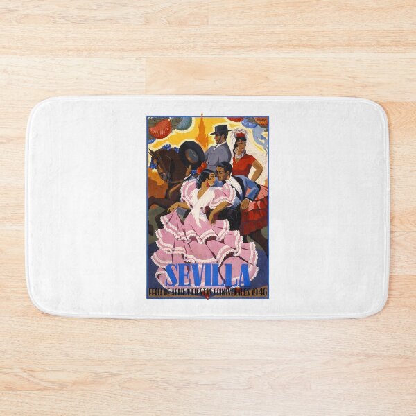 Item preview, Spain 1946 Seville April Fair Travel Poster designed and sold by retrographics.