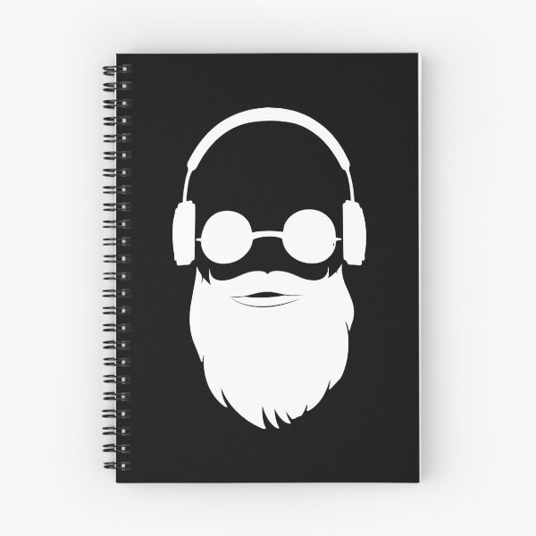 Item preview, Cool Hipster Full Beard Sunglasses Headphones Musician Gift designed and sold by peter2art.