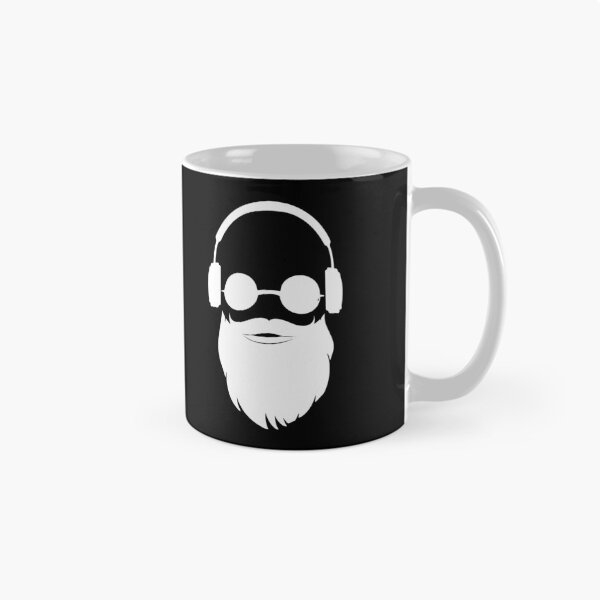 Item preview, Cool Hipster Full Beard Sunglasses Headphones Musician Gift designed and sold by peter2art.