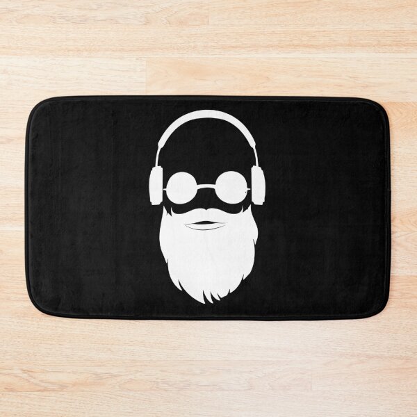 Item preview, Cool Hipster Full Beard Sunglasses Headphones Musician Gift designed and sold by peter2art.