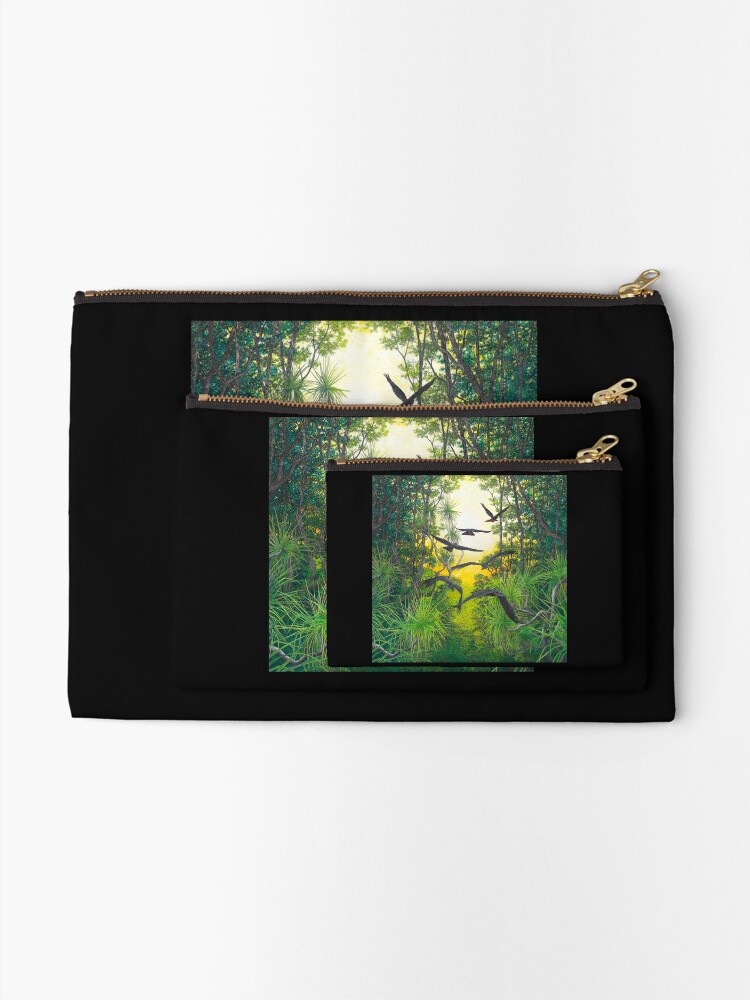 Thumbnail 2 of 4, Zipper Pouch, 'Thrive' designed and sold by JulesSummers.
