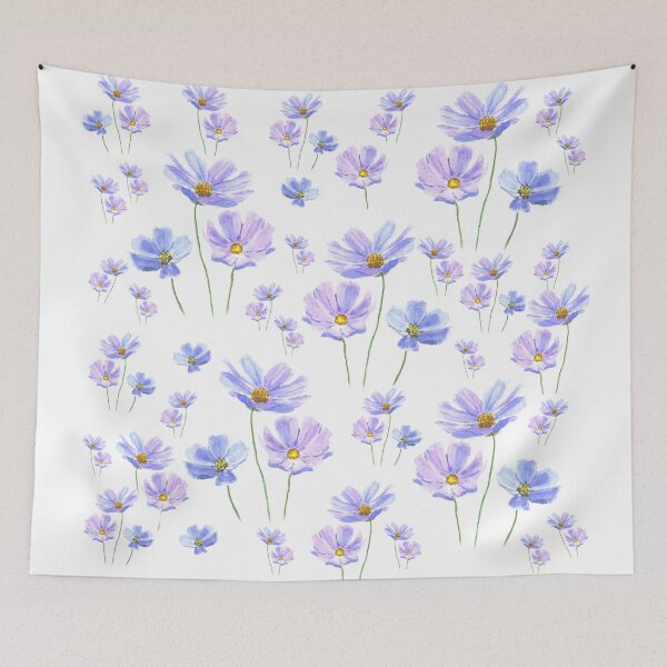 Item preview, purple cosmos pattern designed and sold by ColorandColor.