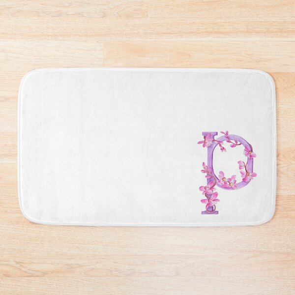 Item preview, Letter P monogram wild orchid flowers  designed and sold by Sarah Trett.