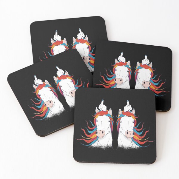 Item preview, Unicorn couple with middle finger. designed and sold by emphatic.