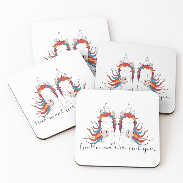 Item preview, Unicorn couple with middle finger. designed and sold by emphatic.