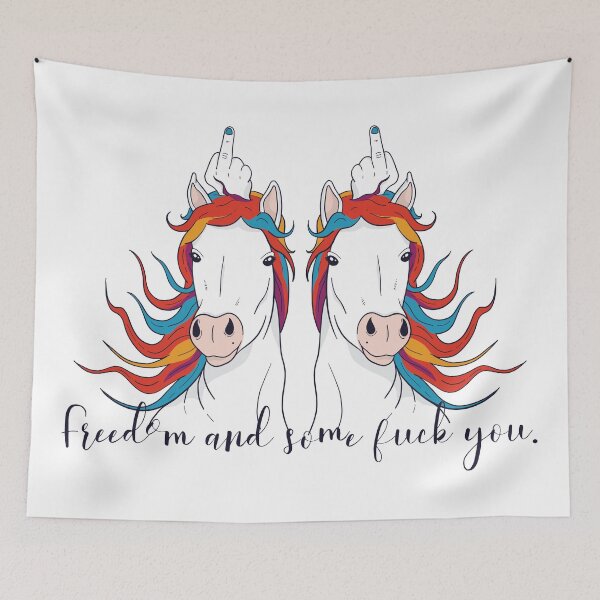 Item preview, Unicorn couple with middle finger. designed and sold by emphatic.