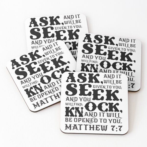 Item preview, Matthew 7:7 designed and sold by plushism.