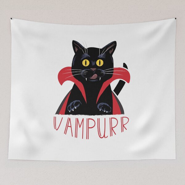 Item preview, Cute Meowcula Vampurr Halloween Cat  designed and sold by bumbarash.
