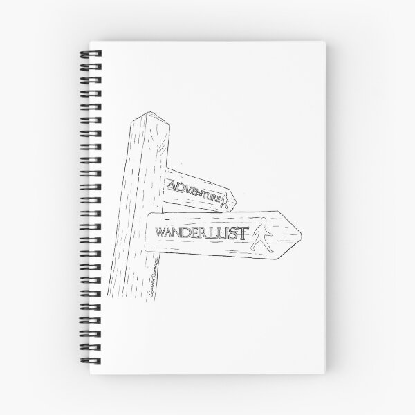 Item preview, Wanderlust / Adventure Signpost designed and sold by quirkyrambler.