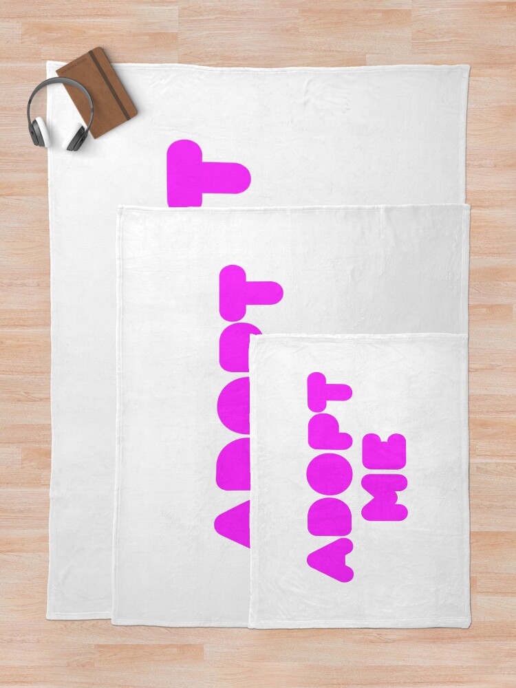 "Adopt me" Throw Blanket by ZimboZimbo Redbubble