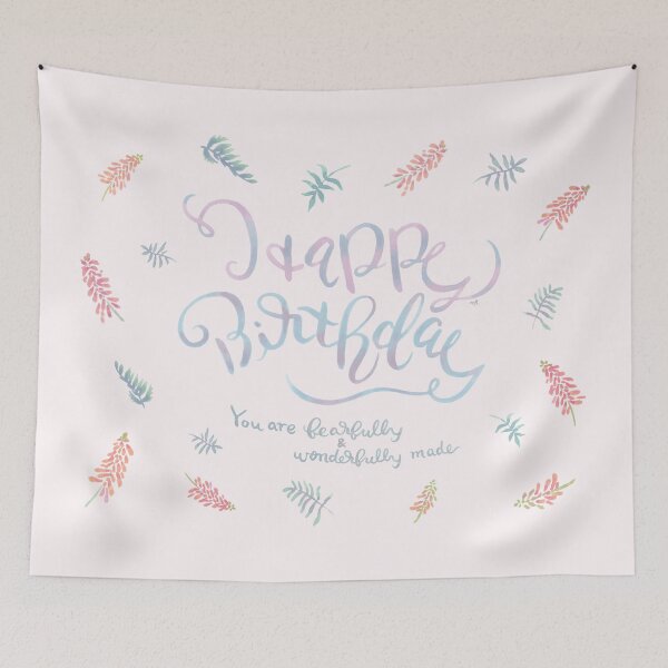 Item preview, Happy Birthday- fearfully wonderfully made / Pink designed and sold by joyfultaylor.