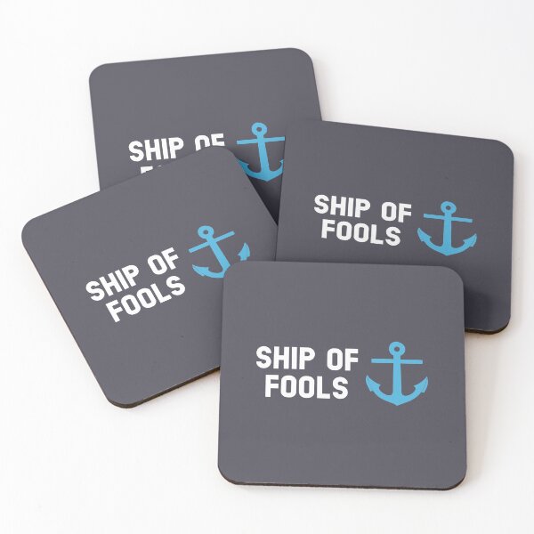 Item preview, Ship of Fools, white blue designed and sold by perezzzoso.