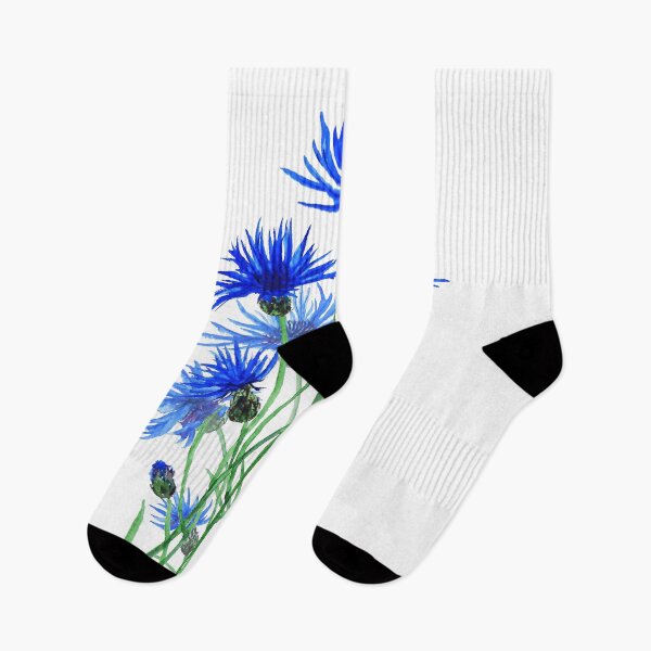 Item preview, blue cornflowers watercolor  designed and sold by ColorandColor.
