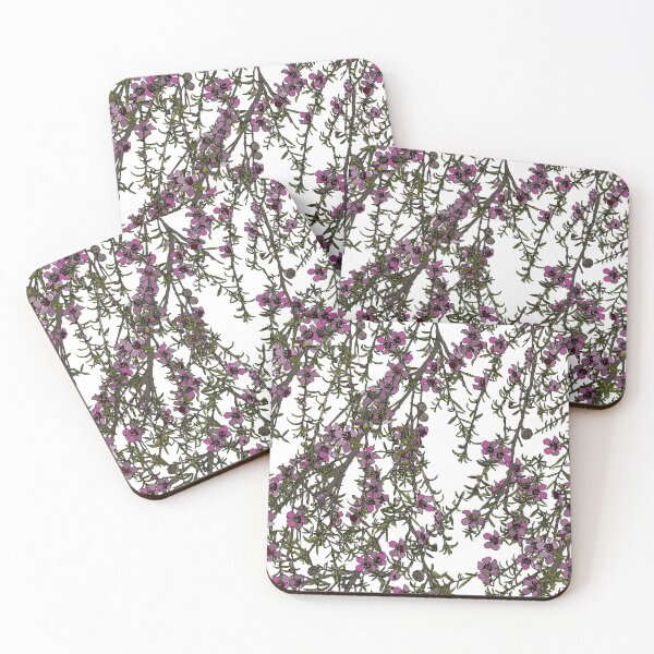 Item preview, Mānuka bush - pink flowers designed and sold by CopperCatkin.