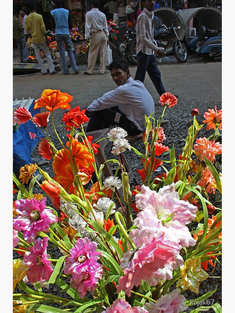 "Artificial Flower Market, Mumbai, India" Poster by kojak67 Redbubble
