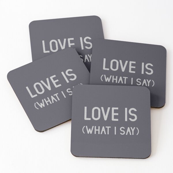 Item preview, Love Is (What I Say), silver designed and sold by perezzzoso.