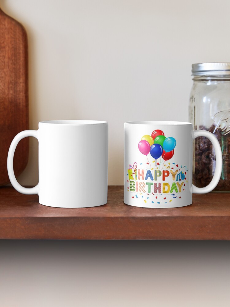 Regalo original para Cumpleaños Caja Globo con Taza