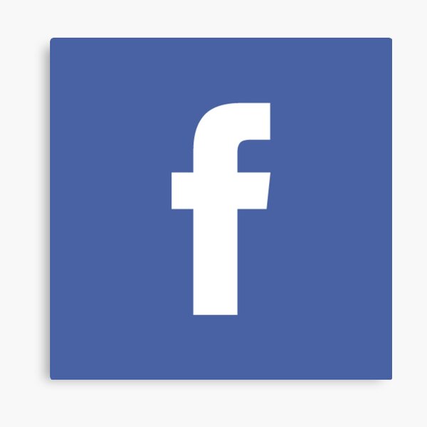 Facebook Logo Canvas Print