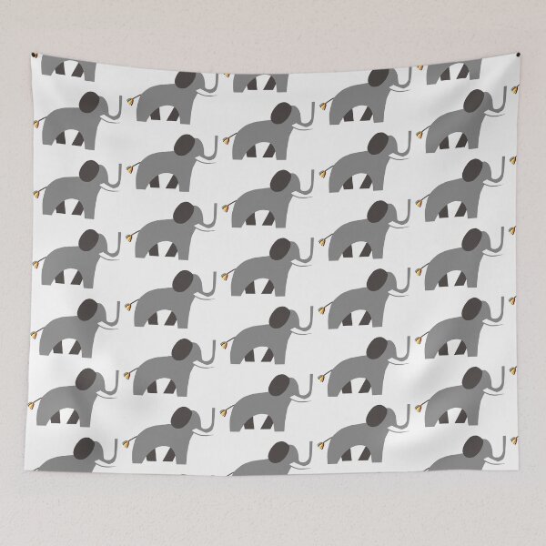 Item preview, Stylized elephant designed and sold by Azyrielle.