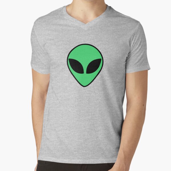 Alien head V-Neck T-Shirt