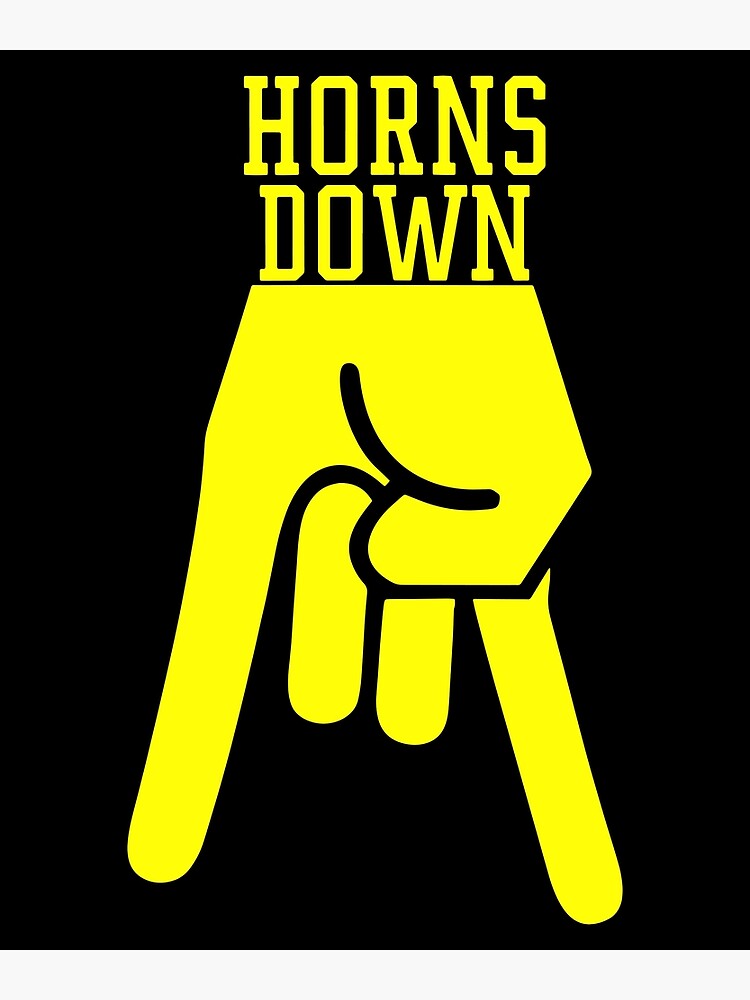 "Horns Down West By God Virginia" Poster by DaleKHunt Redbubble