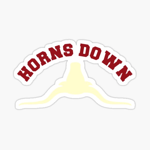 Horns Down Stickers Redbubble